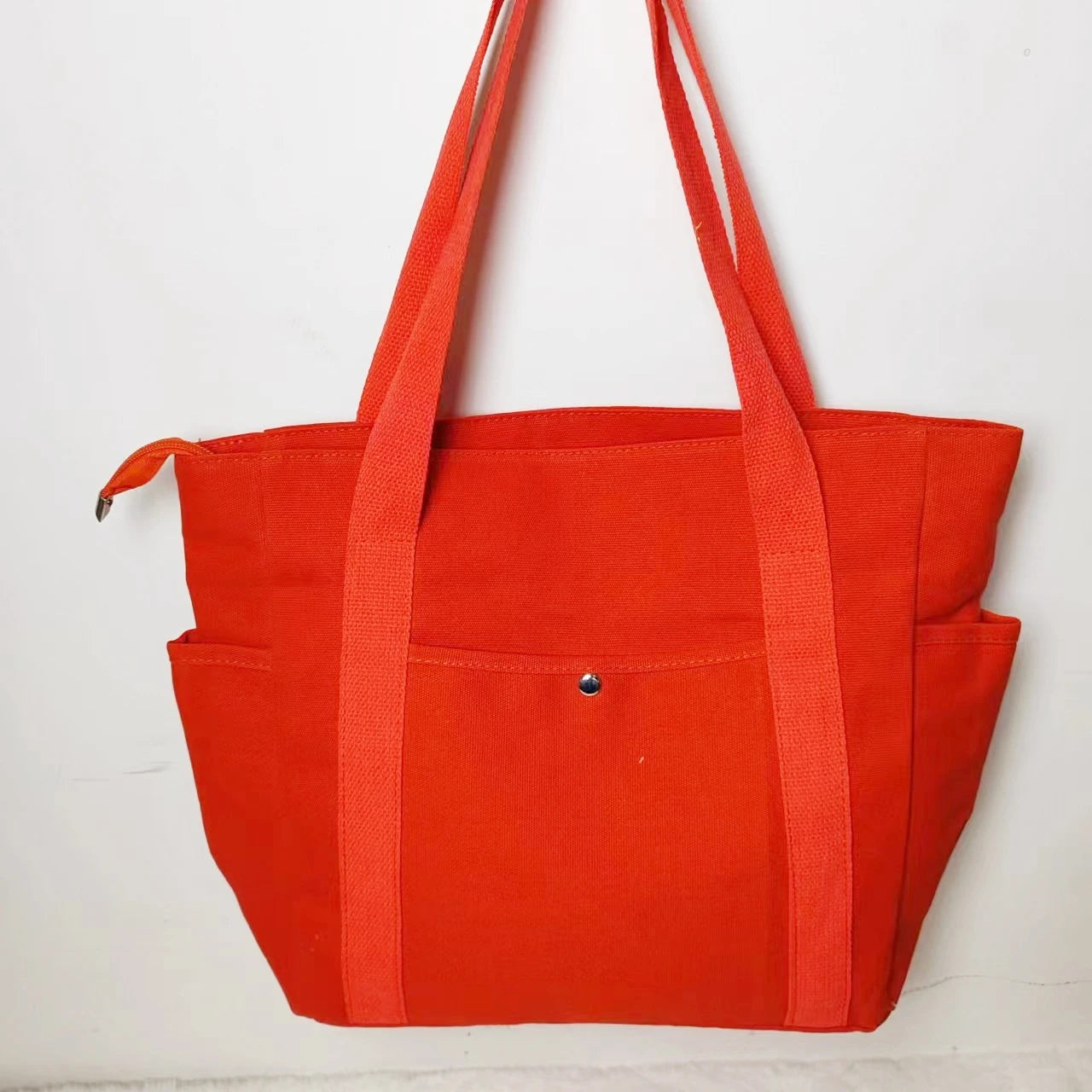 Large Capacity Canvas Solid Letter Tote Bag Versatile Handbag for Commuter Work Student Class Underarm Women's Bag shopping bag