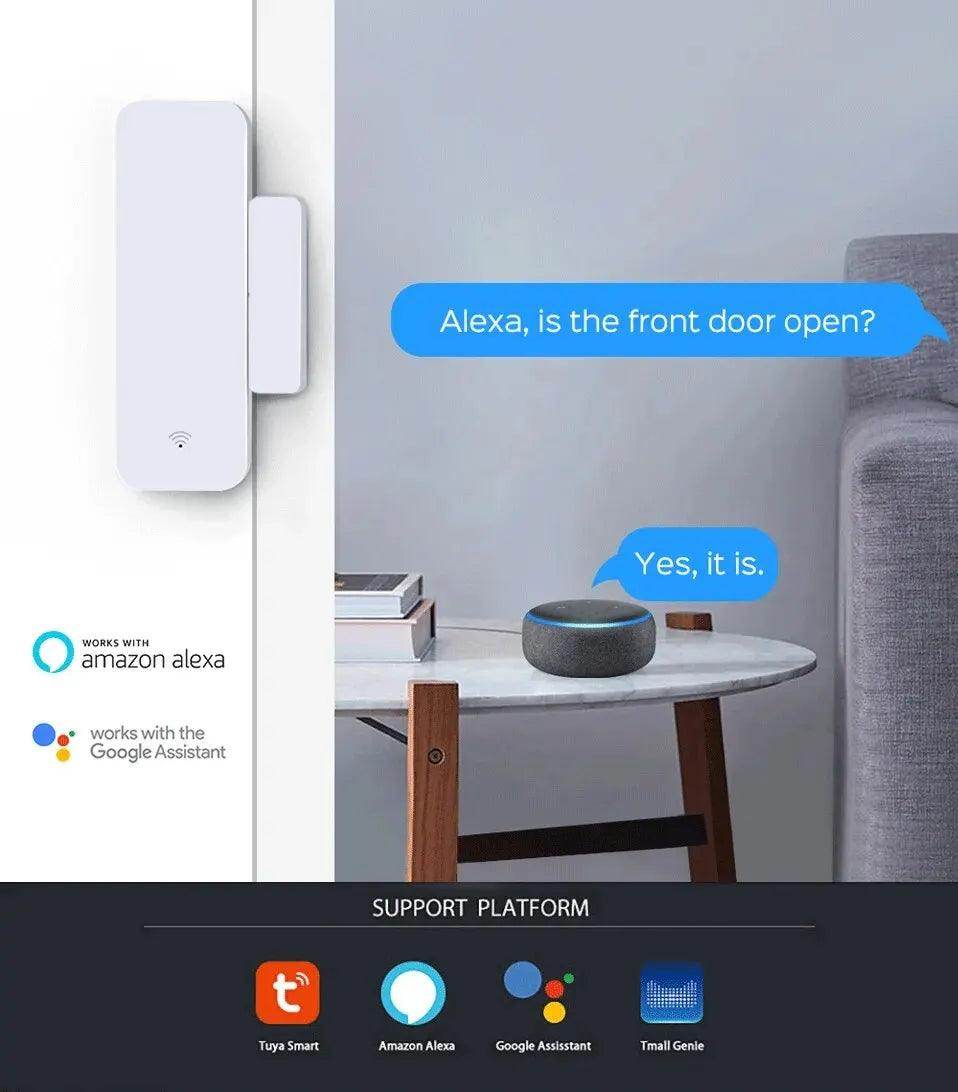 Sensor Door Tuya WiFi Contact Smart - P12 Hub Europe