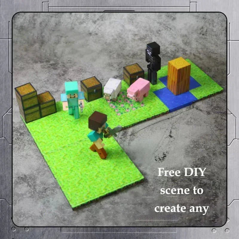 Magnetic Base Plate Variety Baseplates Match Mine World DIY Magnetic Building Blocks Toys for Boys and Girls Children Toy Gift