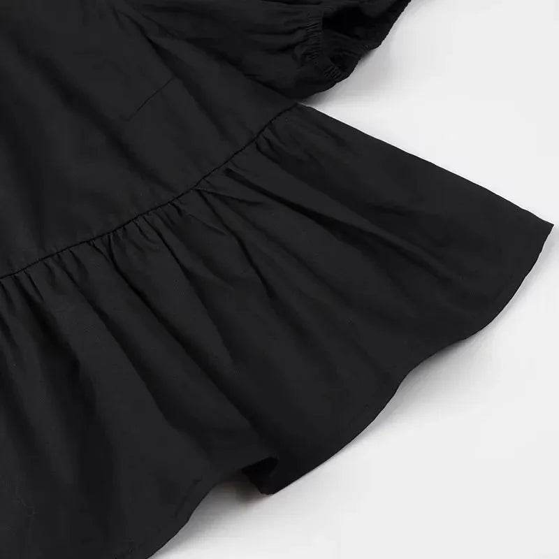 Women's Ruffle Puff Blouse - P12 Hub Europe