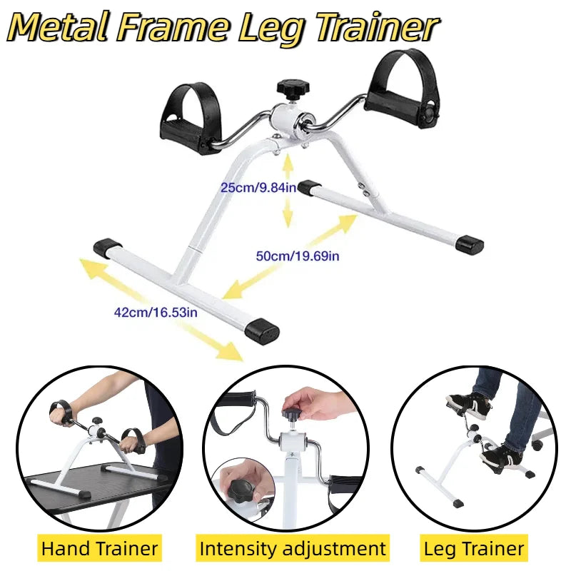 Home Mini Bicycle Gym Trainer Indoor Sports Exercise Bike Workout Pedal Bike Stationary Exercise Pedals Arms Legs Trainer Bike