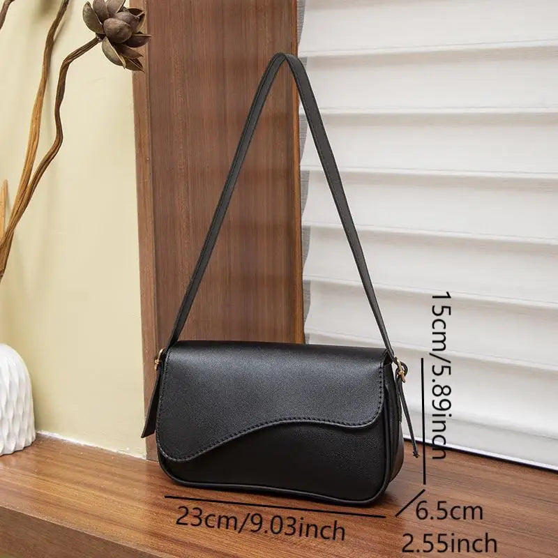 Temperament casual women's bag versatile simple baguette bag classic fashion small square bag retro exquisite women's shoulder