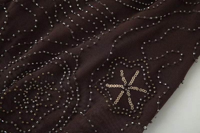 Sequin Baggy Wide Pants - P12 Hub Europe