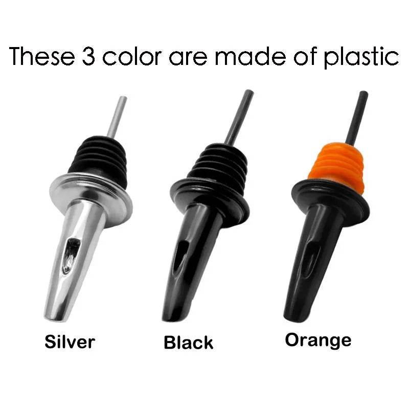 6PCS Stainless Steel Wine Pourer Stopper Bottle Pourer Spout Stopper Speed Pourer Bar Wine Accessories Set of 6 - P12 Hub Europe