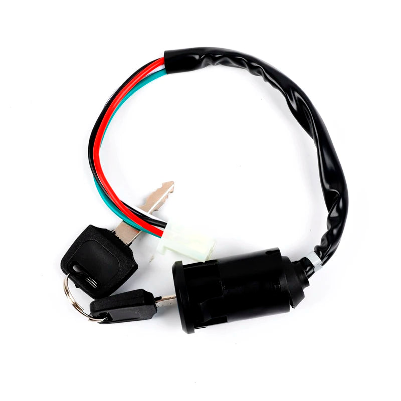 Motorcycle Electric Universal 4 Pin wire ignition key switch For 50cc 110cc 125cc 150cc 250cc ATV QUAD Dirt Bike Accessories