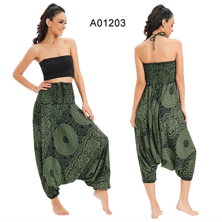 Women's Boho Harem Rayon Pants - P12 Hub Europe
