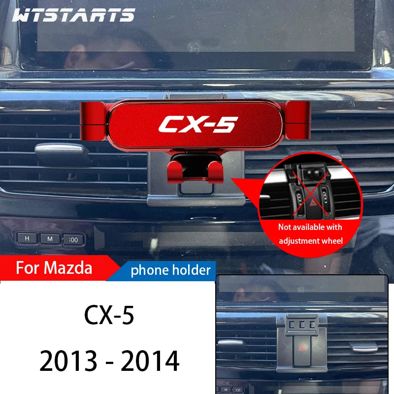 Car Phone Holder Mount Stand For Mazda CX-5 2013-2022 Adjustable GPS Navigation Mobile Phone Bracket Car Lnterior Accessories