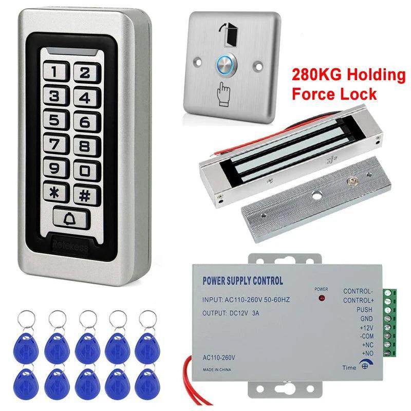 Keypad Access Control Kit IP68 RFID 180KG/280KG Lock - P12 Hub Europe