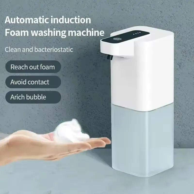 400ml/14oz USB Rechargeable Hand Free Touchless Smart Sensor Automatic Foam Liquid Soap Dispenser for Toilet Bathroom & Kitchen