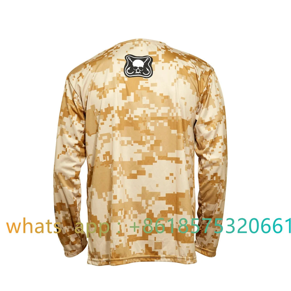 Fishing Apparel Summer Outdoor Kids Long Sleeve T-shirt Fish Wear Sun Protection Breathable Children's Angling Hiking Clothing