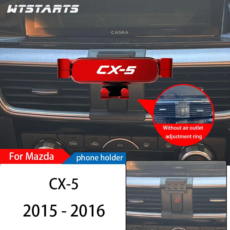 Car Phone Holder Mount Stand For Mazda CX-5 2013-2022 Adjustable GPS Navigation Mobile Phone Bracket Car Lnterior Accessories