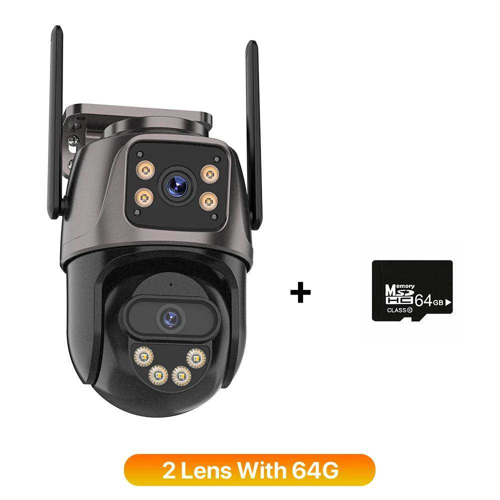 Outdoor Camera 4K 8MP 3-Lens Outdoor Cam | AI Track, PTZ, Color Night - P12 Hub Europe