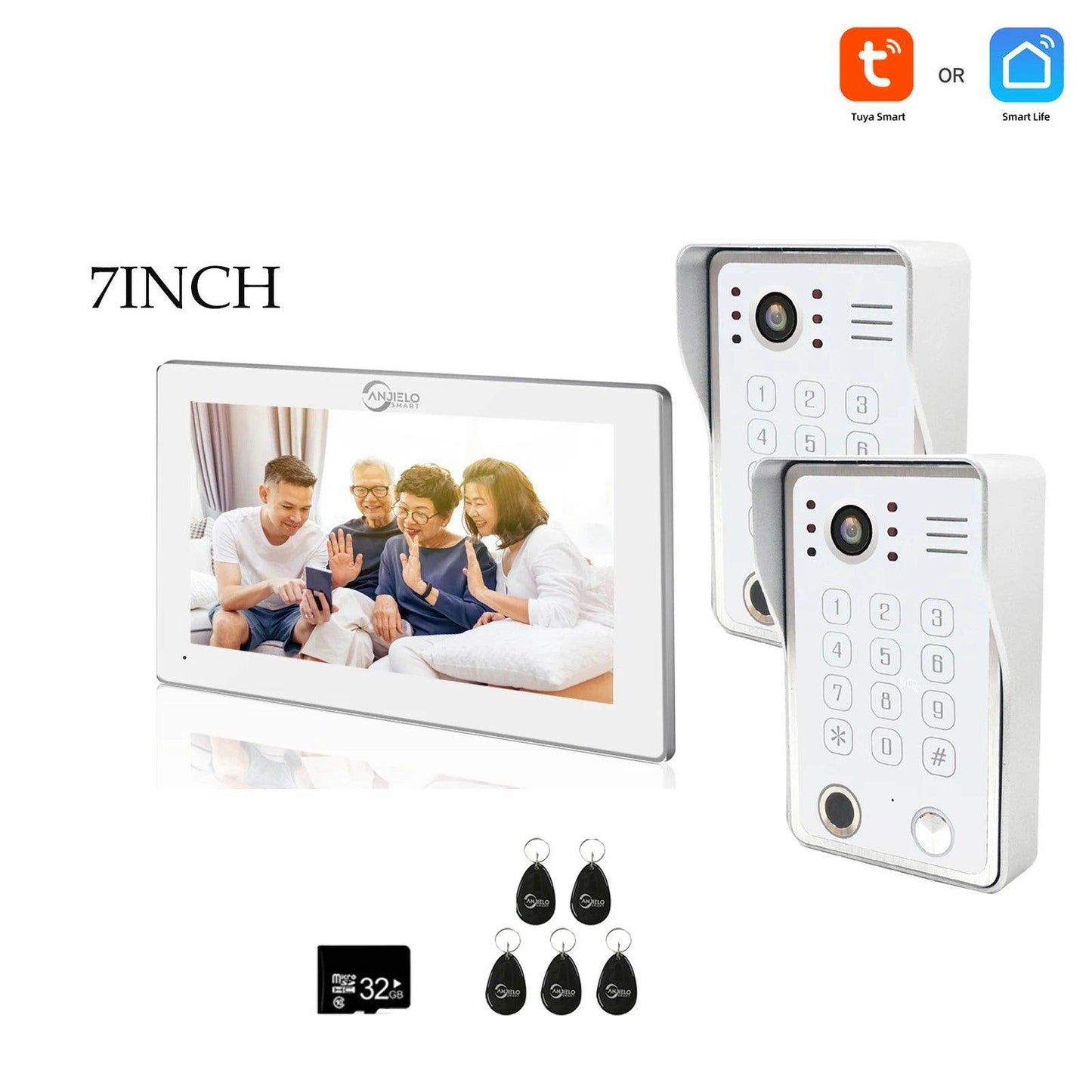 Intercom 1080P Fingerprint | 148° View, 5-in-1 Unlock - P12 Hub Europe
