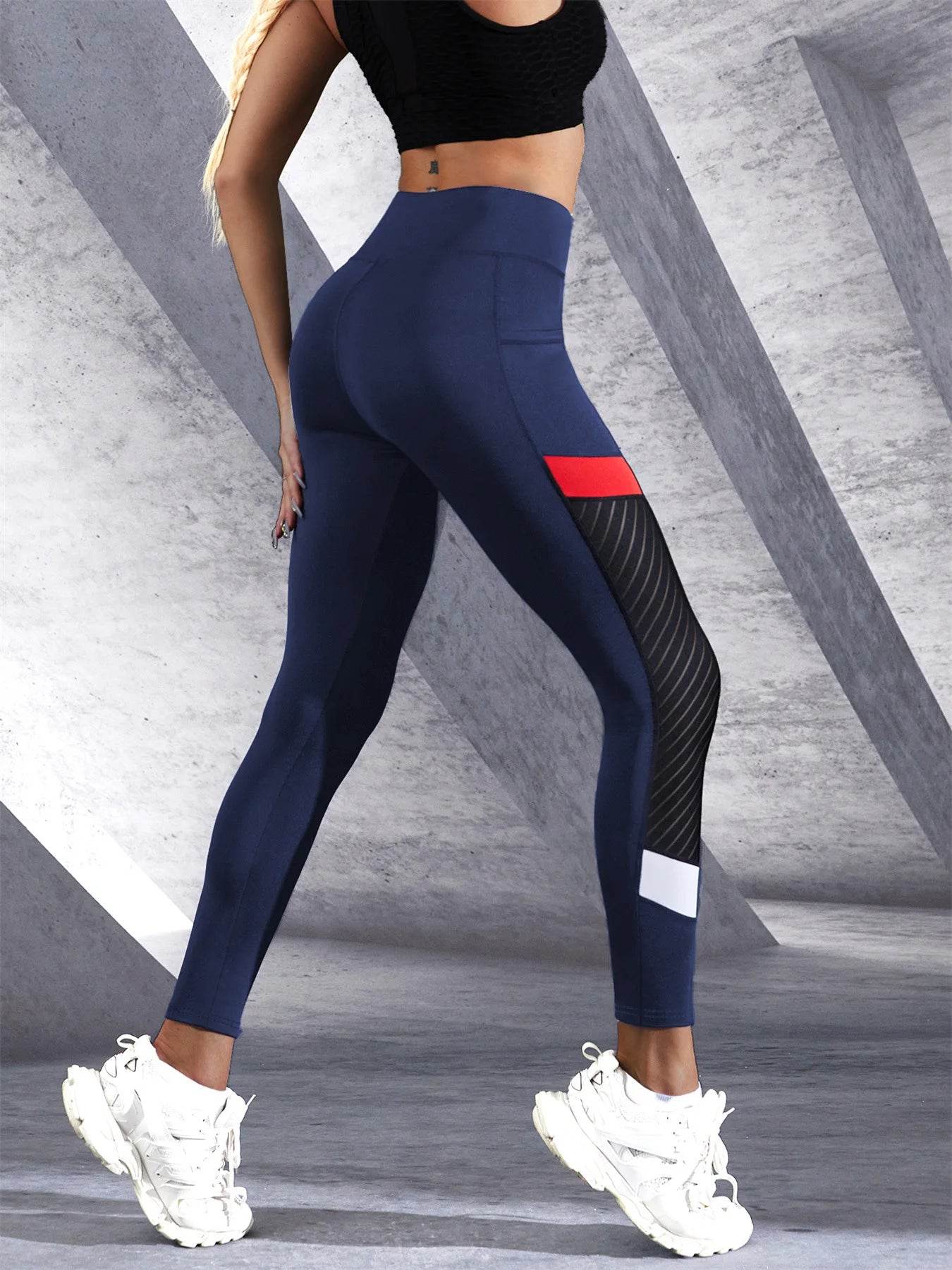 Women's Colorblock Pocket Yoga Leggings - P12 Hub Europe
