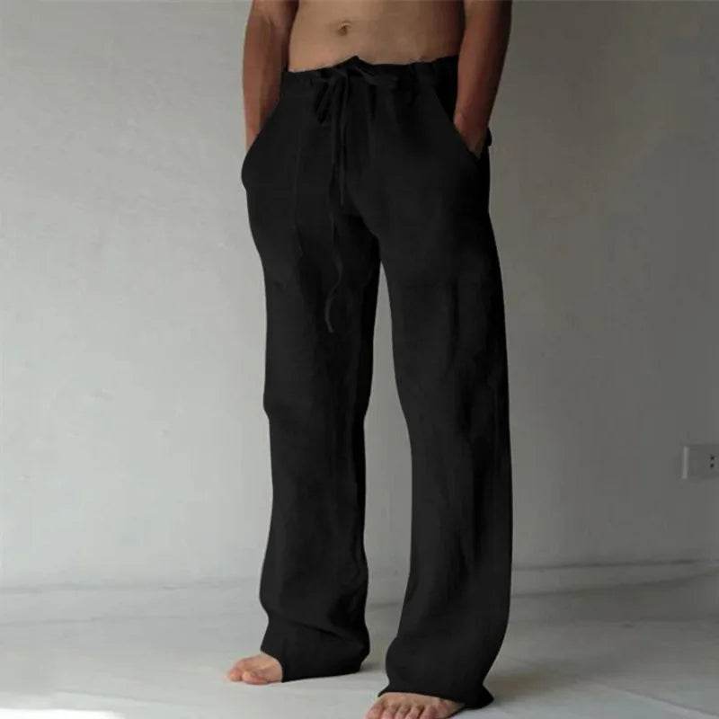 Men's Loose Linen Pants - P12 Hub Europe