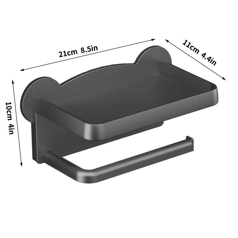 Bear head toilet paper holder, no drilling, toilet paper dispenser, wall-mounted facial tissue holder, toilet paper roll holder, - P12 Hub Europe