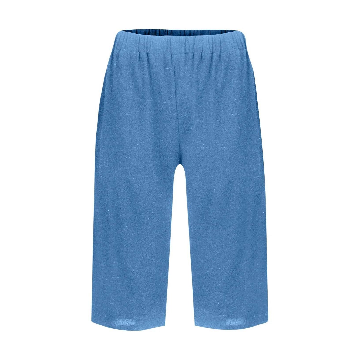 High Waist Solid Workout Capris - P12 Hub Europe