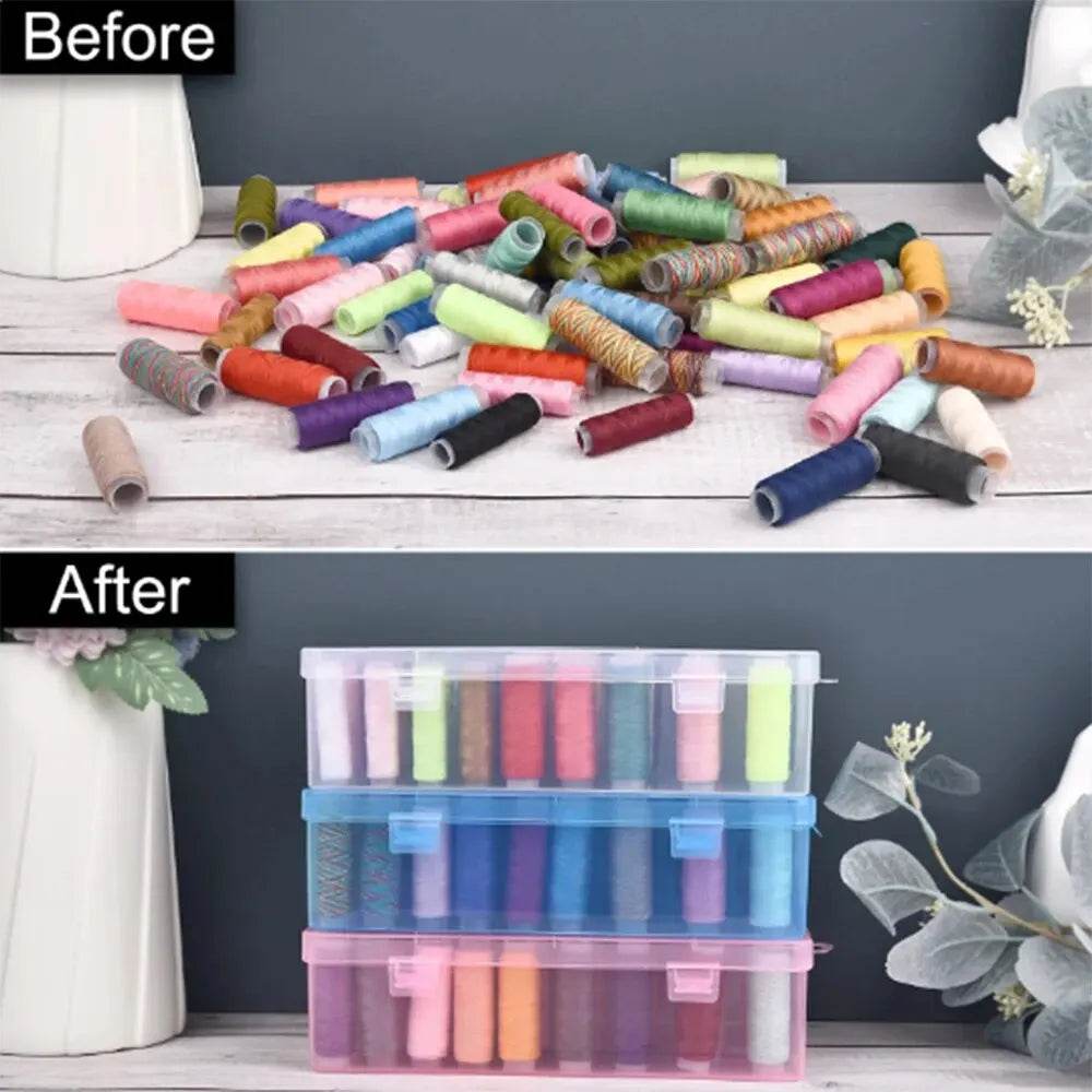 42 Axis Needle and Thread Box Household Storage Box Multi Functional Transparent Needle and Thread Set Thread Box Sorting - P12 Hub Europe