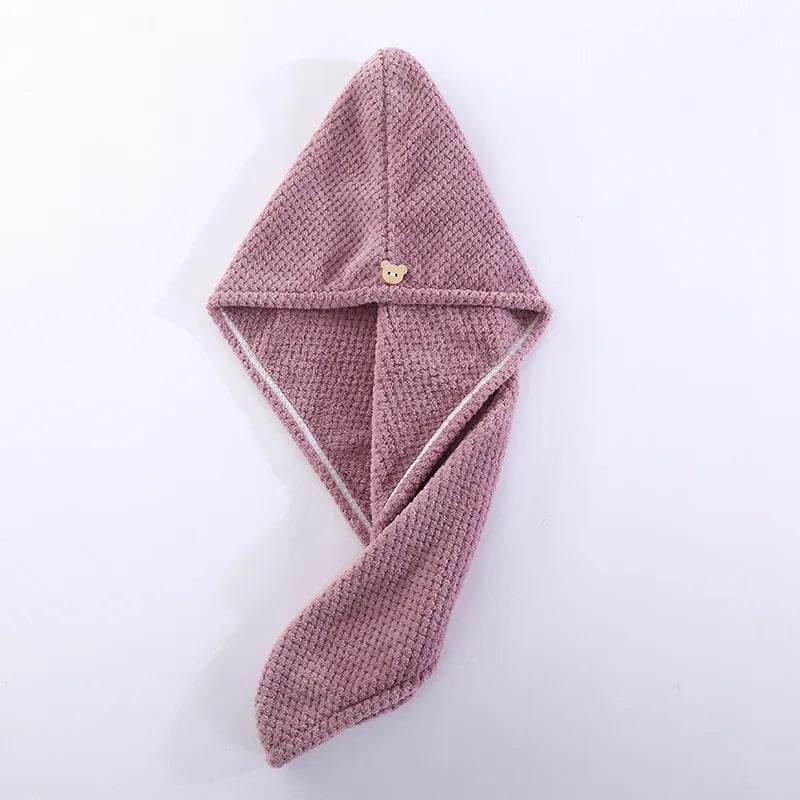 Fast Absorption Hair Drying Turban Hat Pineapple Coral Fleece Long Hair Drying Hat Towel 25x65cm - P12 Hub Europe