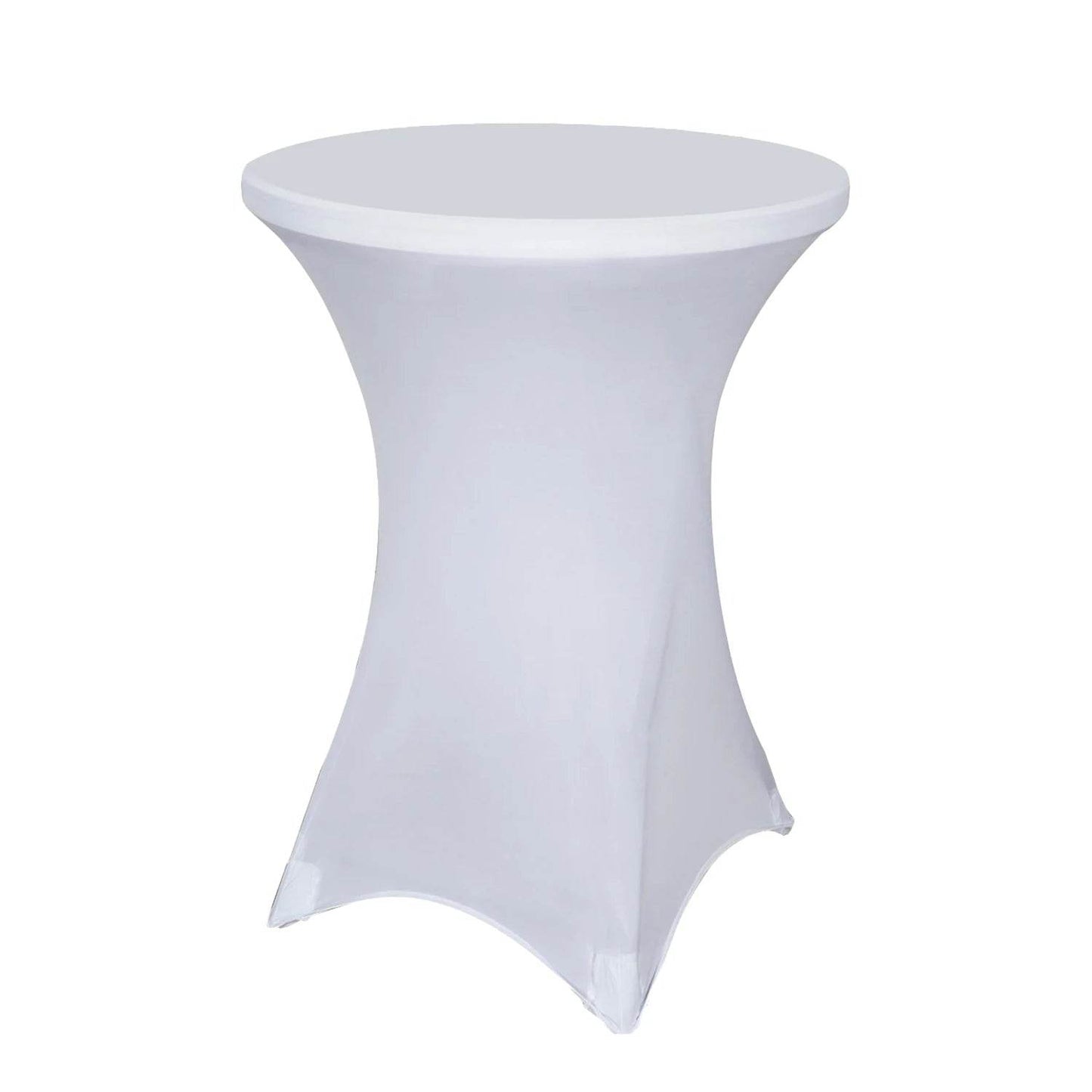1Pc Round Cocktail Table Cover, Spandex Stretch Table Cloth for Bar Party Wedding Birthday Banquet - P12 Hub Europe
