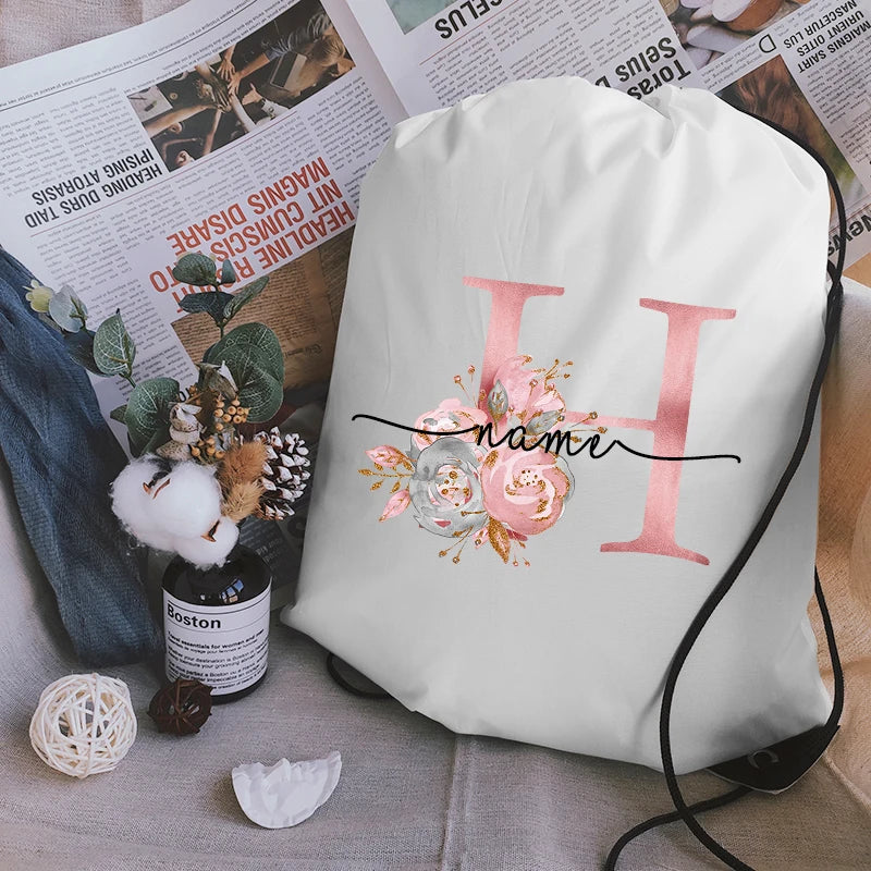 Custom Name Drawstring Backpack Large Capacity Sports Backpack Wear-resistant Gym Bag Lightweight Basketball Backpack Sport Bag