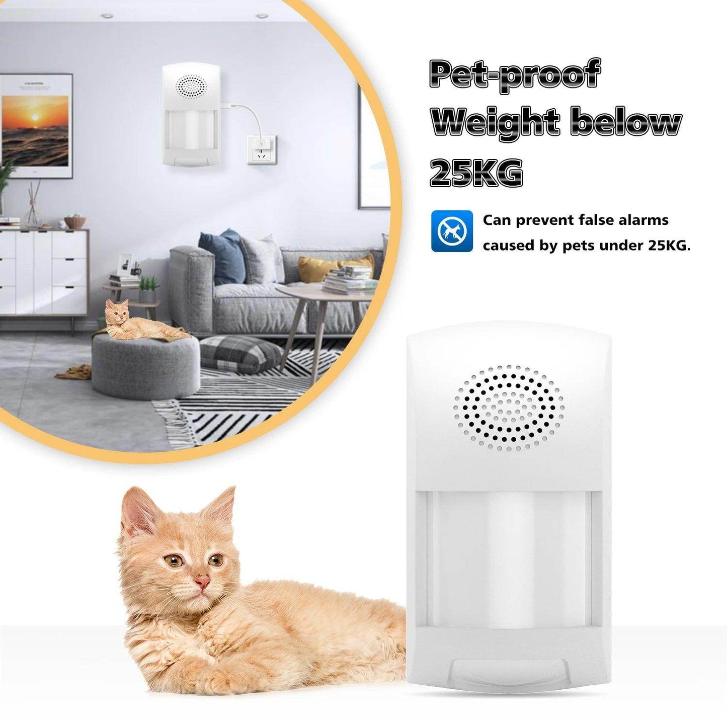 Sensor Alarm WiFi PIR Tuya Smart - P12 Hub Europe