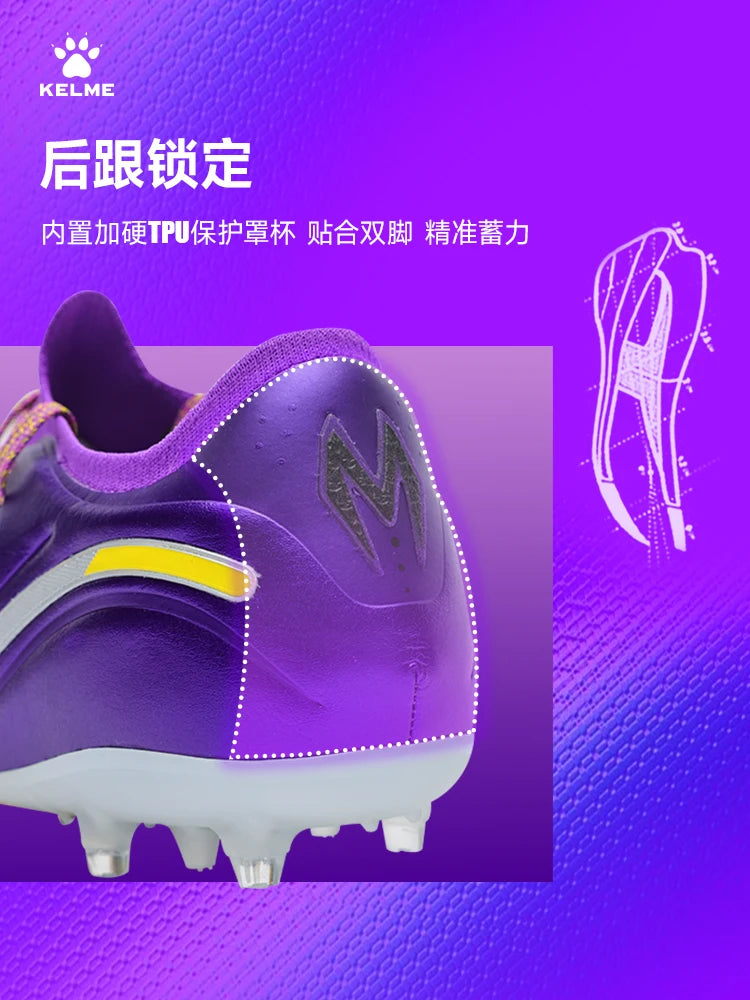 Kelme Men's Professional Match Football Shoes Indoor Anti Slip Football Shoes Mg Short Nail Outdoor Lawn Football Boots