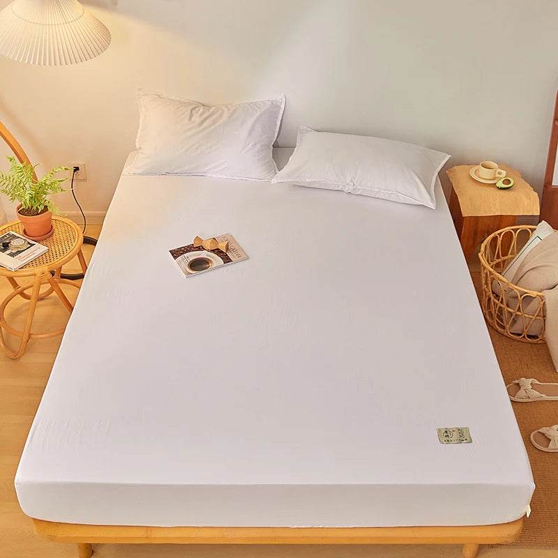 Fitted Bed Sheet Luxury Egyptian Pure Cotton Mattress Cover Bedspreads Elastic Bed Linens Soft Bedsheet (Pillowcase Can Order) - P12 Hub Europe