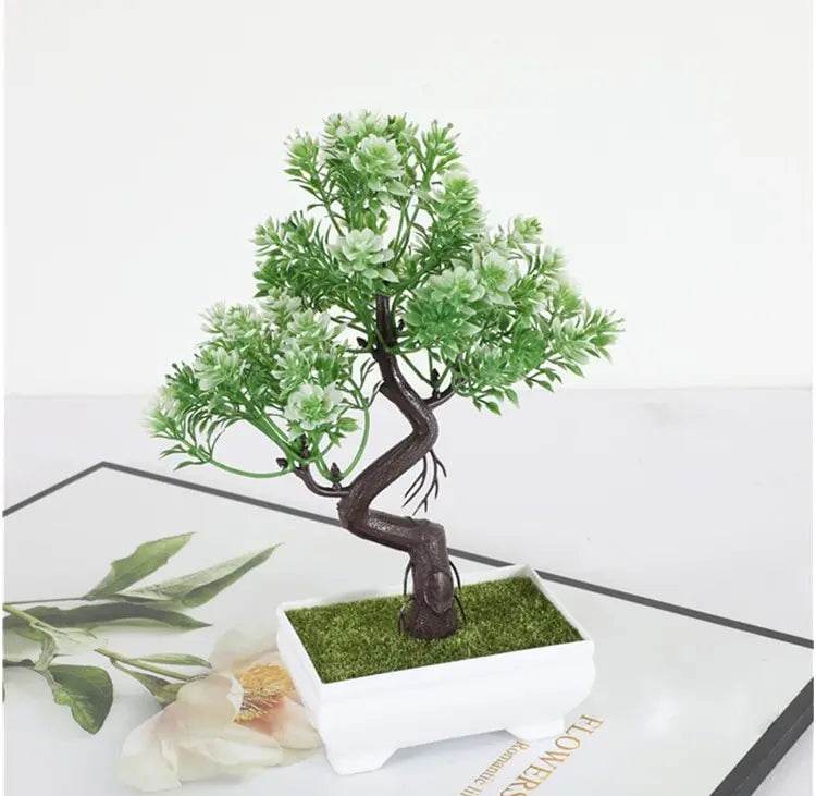 Garden Arrangement Ornaments Plastic Plants Bonsai Small Tree Pot Fake Plant Potted Flower Home Room Table Decoration - P12 Hub Europe