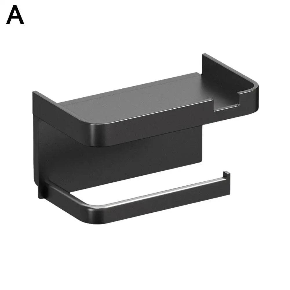 Wall Mounted Toilet Paper Holder Rustproof Thickened Plastic Storage Rack For Bathroom Kitchen Toilet Paper Roll Holder - P12 Hub Europe