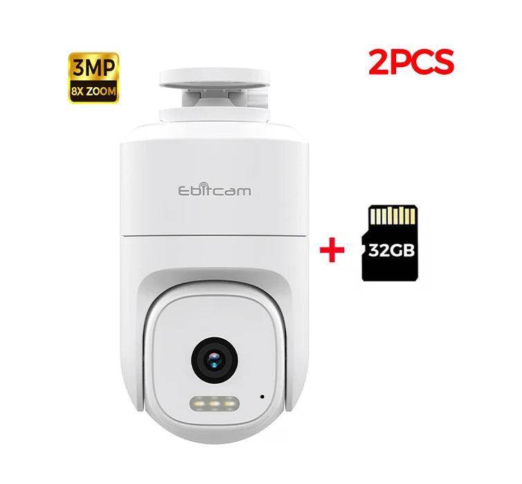Camera 2K WiFi PTZ Ebitcam, 360°, 8x Zoom - P12 Hub Europe
