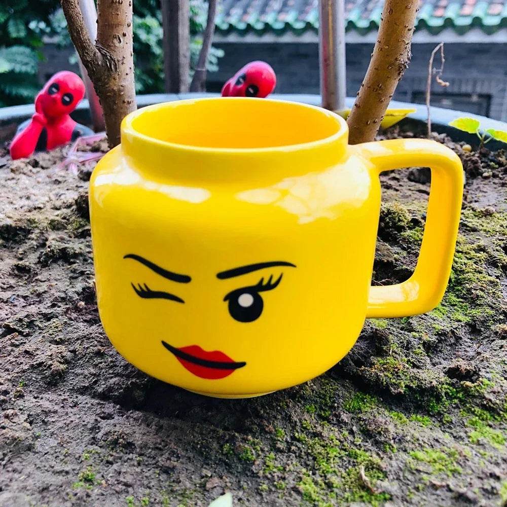 2025 Children Mug Cute Smiley Face Ceramic Mug, Ceramic Mug, Christmas Gift Funny Mug, Children's Drinking Cup Children's Cup - P12 Hub Europe