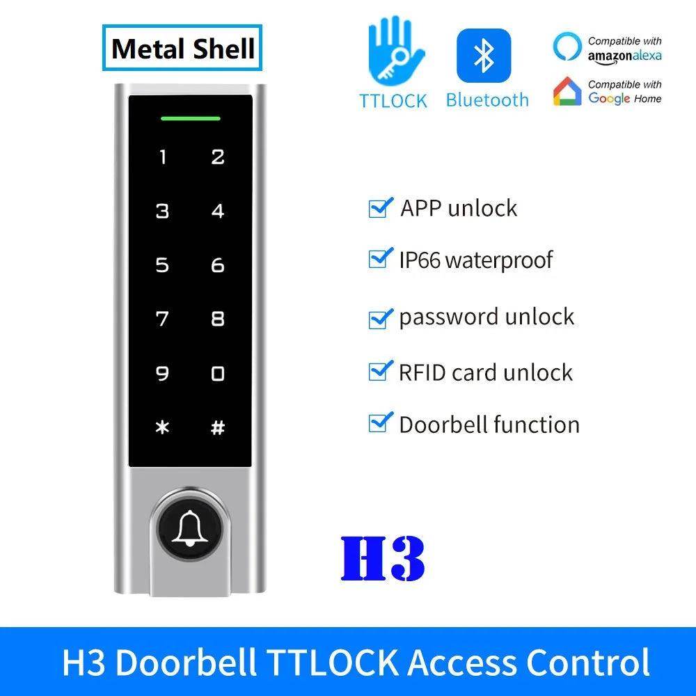 Lock Bluetooth RFID Keypad | IP68, App Unlock, IC Card, Alexa/Google - P12 Hub Europe