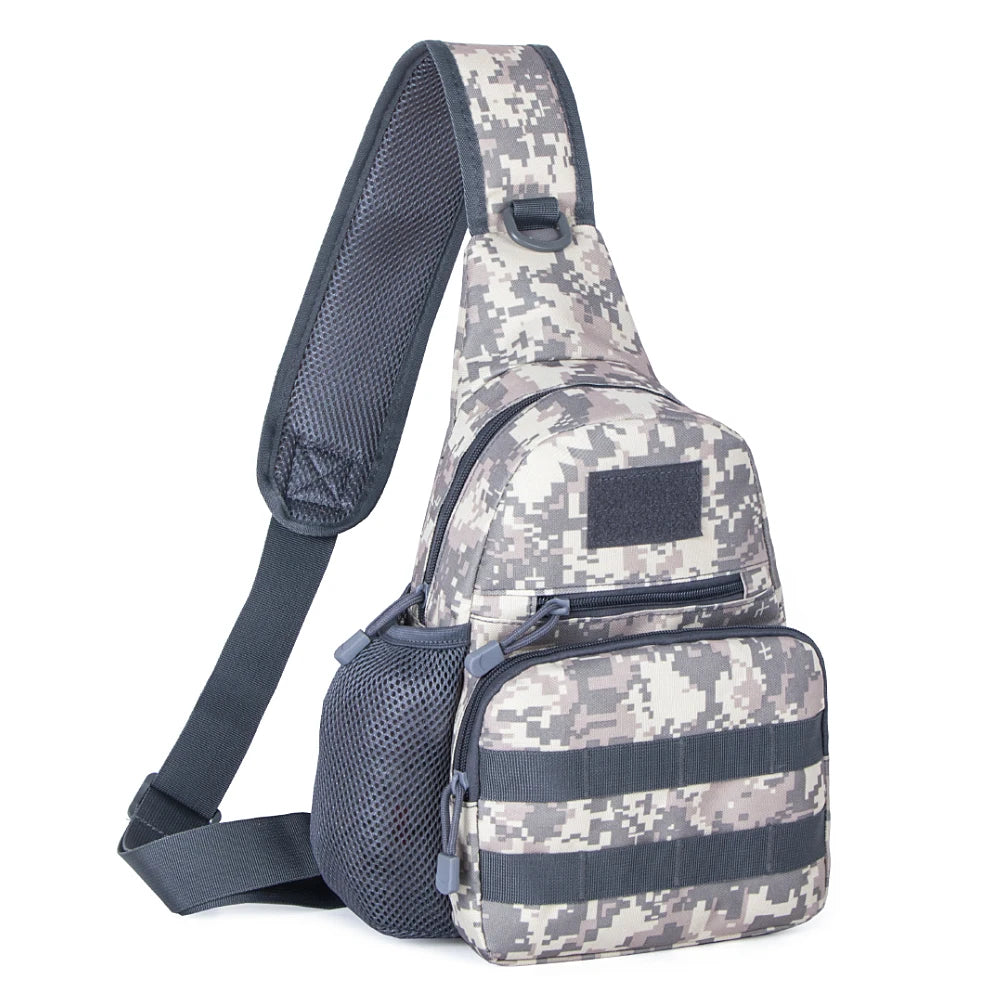 Chest Bag Tactical Shoulder Bag Men Outdoor Sling Multicam Camouflage Camping Travel Hiking Hunting Military Crossbody Bag Y6322
