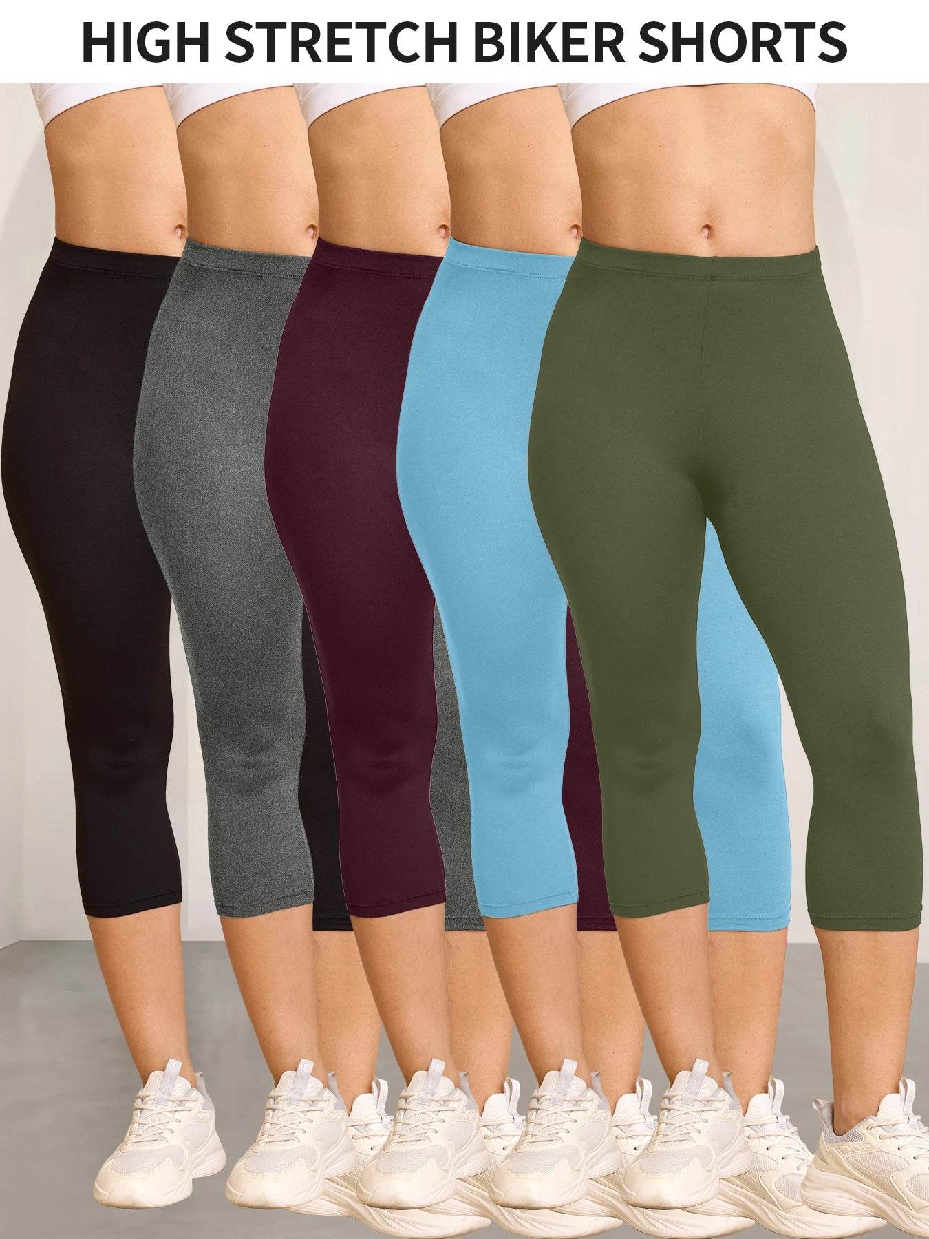 Women's 5-Pack Capri Leggings - P12 Hub Europe