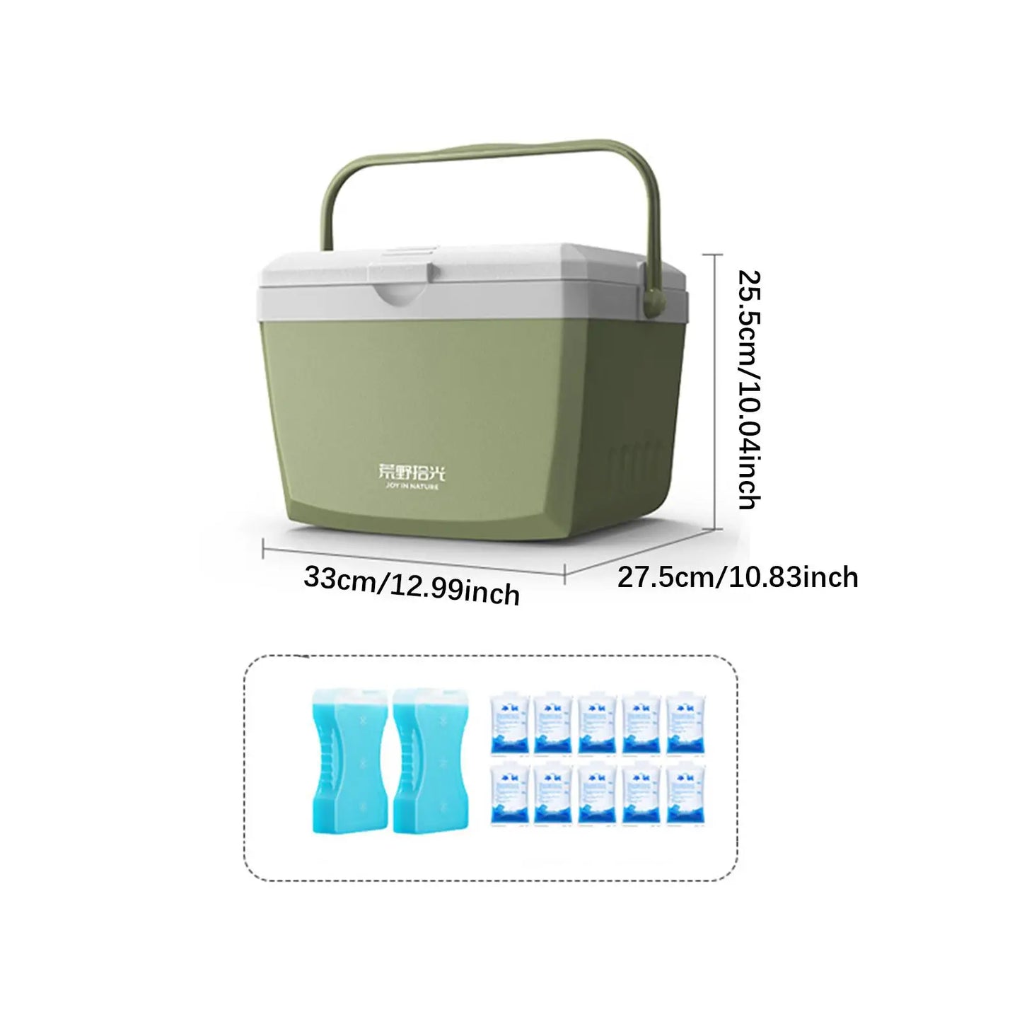 Insulated Ice Cooler Premium Camp Cooler Box for Picnic Household Party