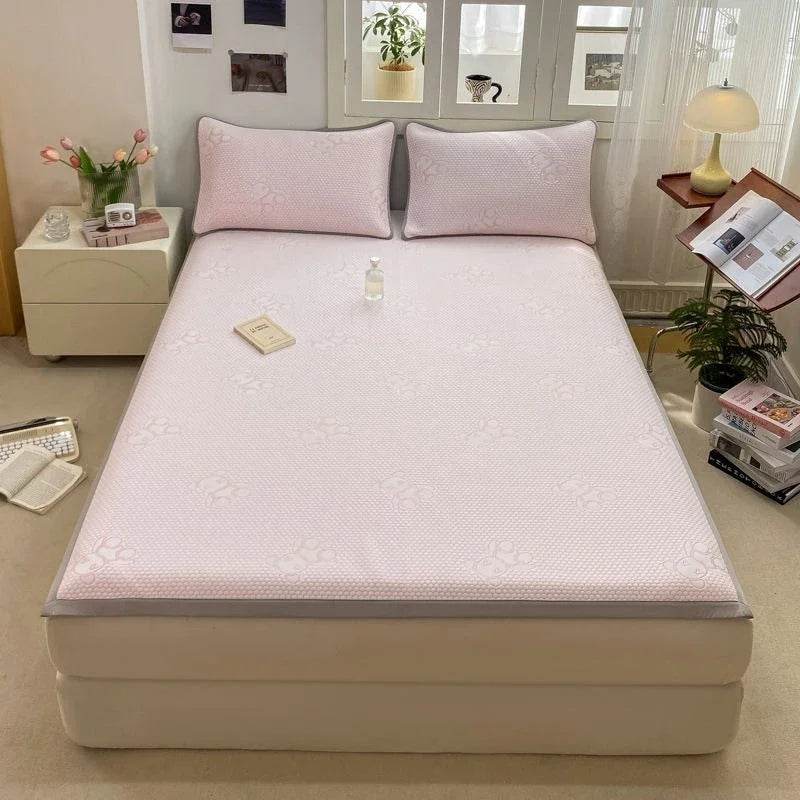 Summer Cooling Quilted Mattress Protector Cover Thickened Breathable Mattress Topper for Single Double Full Queen King Size Bed - P12 Hub Europe
