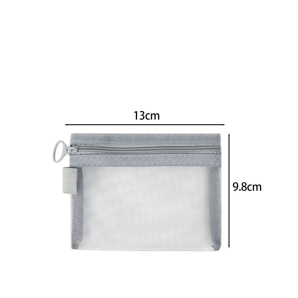 1/3pcs Mesh Clear Cosmetic Bags Small Large Black Makeup Bag Portable Travel Toiletry Organizer Case Lipstick Storage Pouch