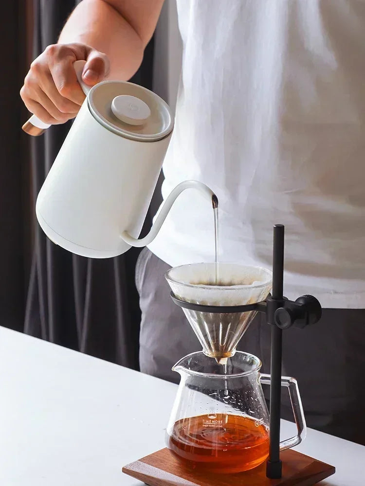 Timemore Fish Smart Electric Pour Over Kettle 600ml 220v Fine Mouth Temperature Control Customize Hand Brew Coffee Pot Gift