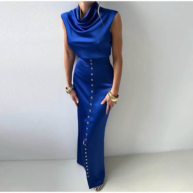Elegant Split Skirt Crop Set - P12 Hub Europe