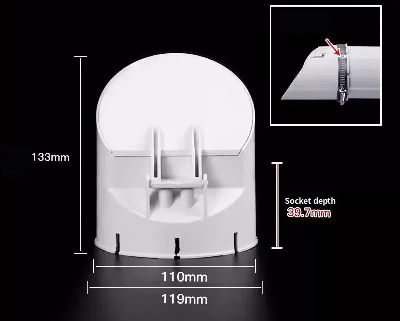 50-110mm Drainage Pipe Floor Drains Anti Odor Insect-proof Roof Cover Rain Tube Cap Strainer Plug Outdoor Balcony Pipeline Parts