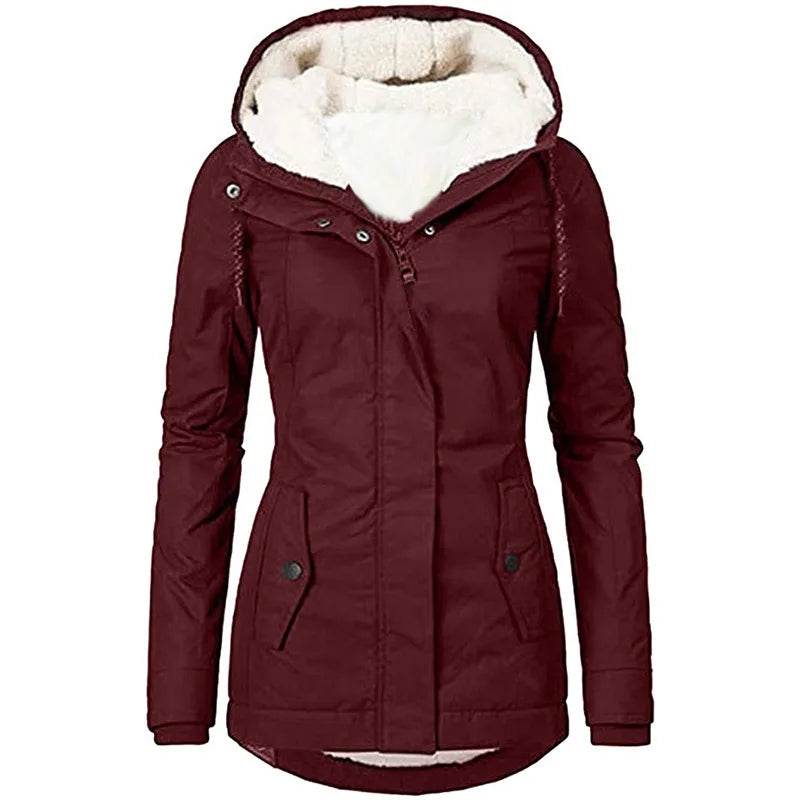 Warm Hooded Loose Parka - P12 Hub Europe
