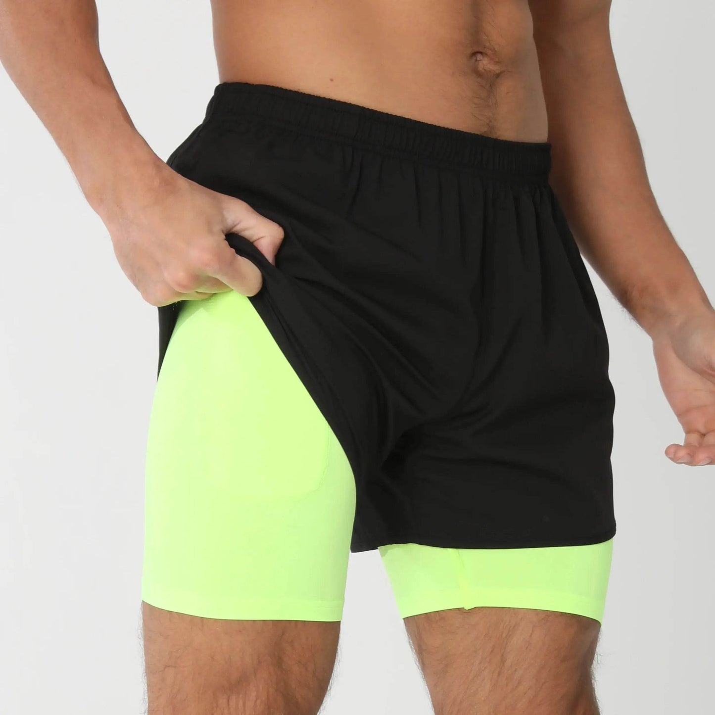 Men's Gym Liner Running Shorts - P12 Hub Europe