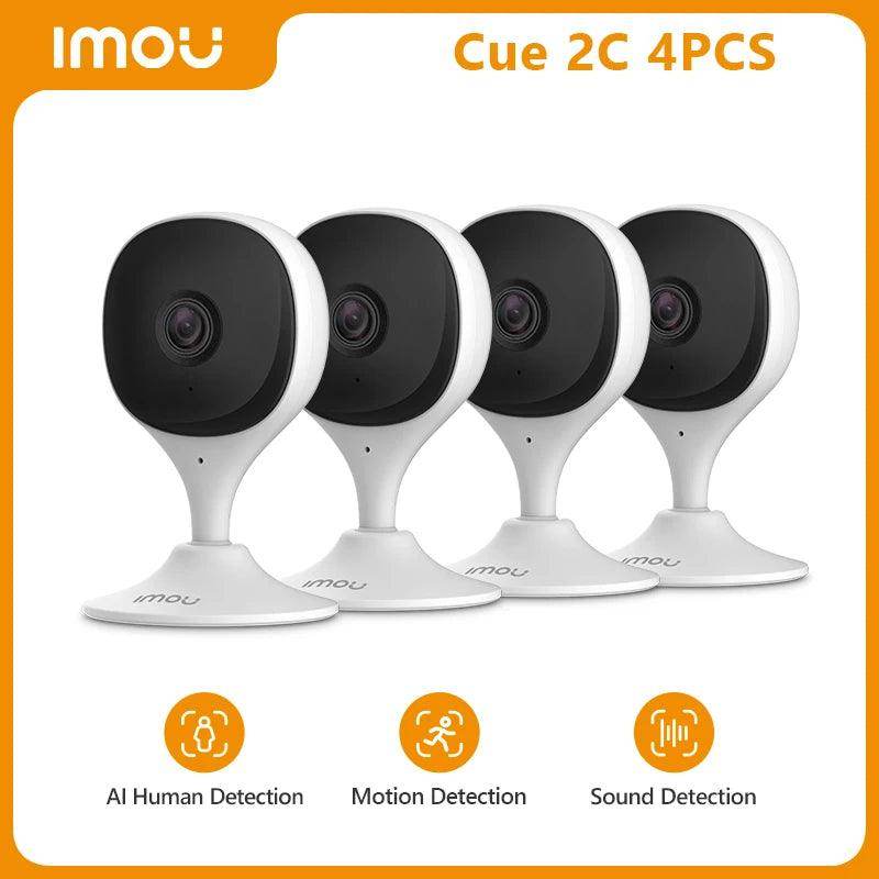 Camera AI Detect Indoor 4x WiFi Cue 2C, 1080P, IR - P12 Hub Europe