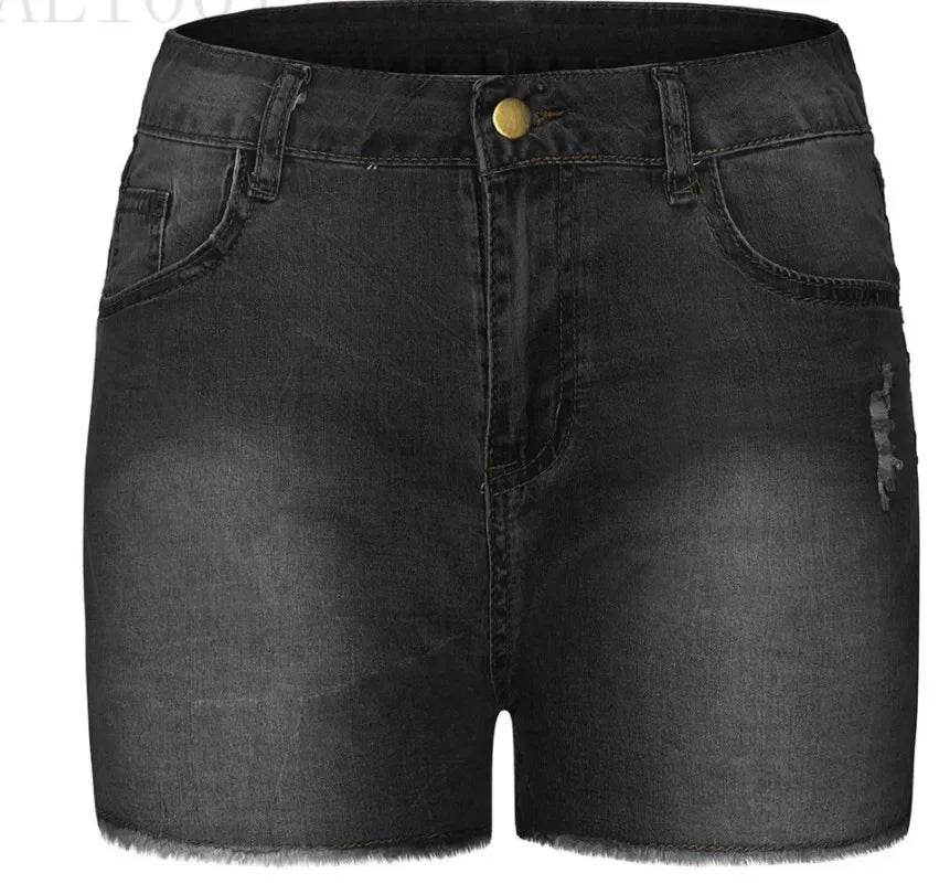 Women's Distressed Denim Shorts - P12 Hub Europe