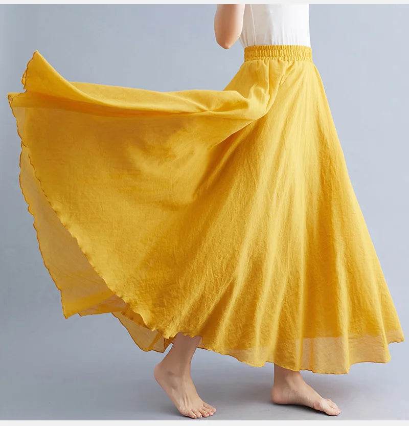 Mori Girl Cotton Linen Skirt - P12 Hub Europe