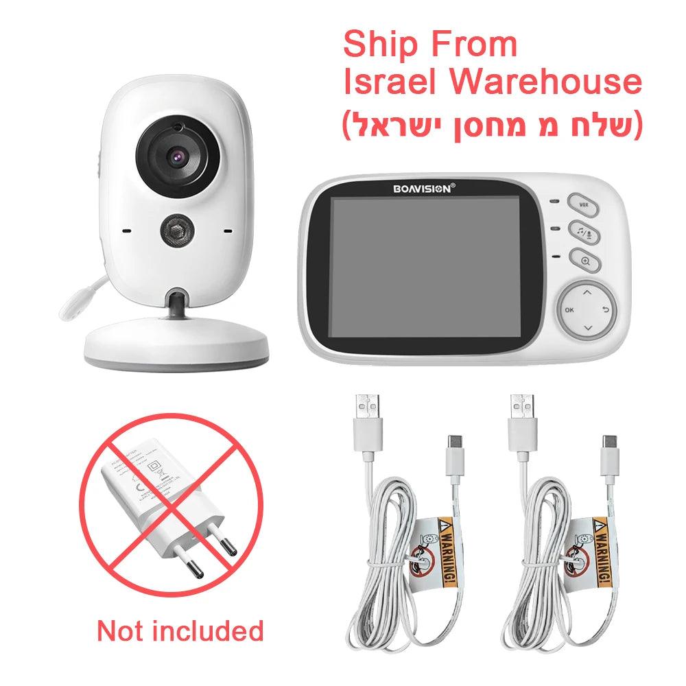 Baby Monitor 3.2" Video2-Way Audio, Night Vision