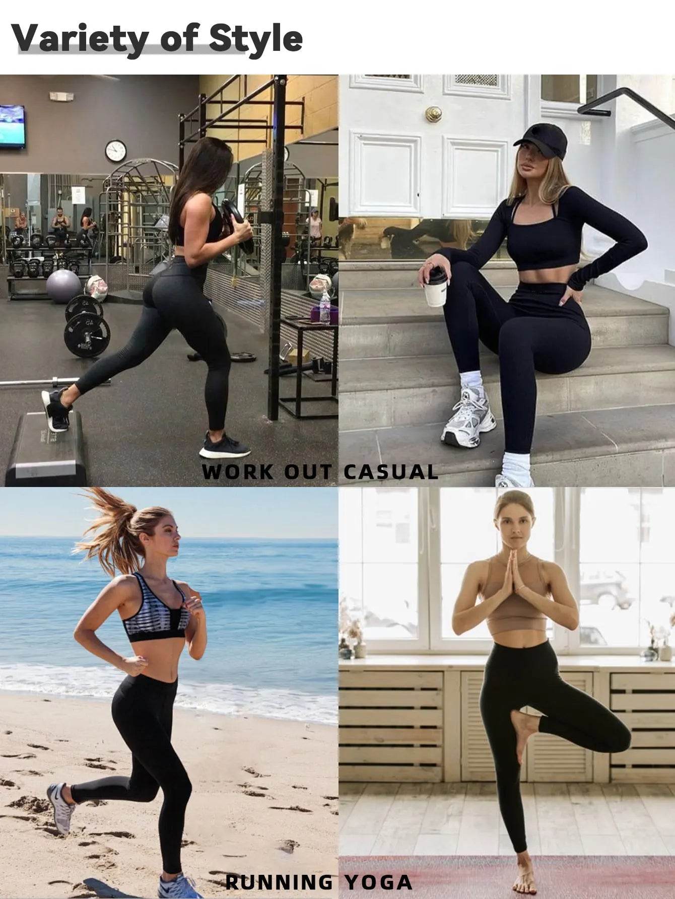 Women's Seamless High-Waist Leggings - P12 Hub Europe