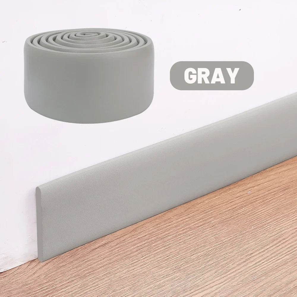 6/2M Marble Striped Skirting Line Waterproof Self Adhesive 3D Wall Sticker Thickened Anti-collision Corner Line Home Decoration - P12 Hub Europe