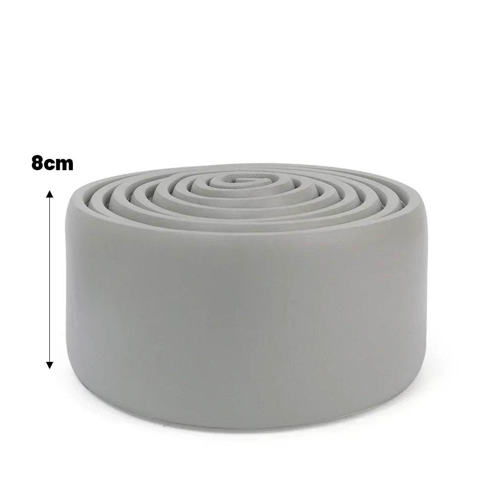 10-2M Waterproof Enclosure Self Adhesive Skirting Line 3D Wall Stickers Thickened Anti-collision Decoration Wall Corner Lines - P12 Hub Europe